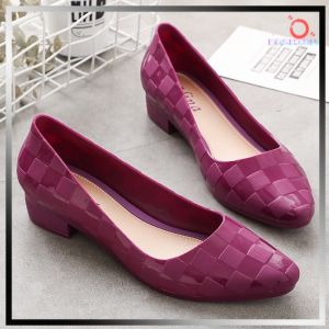 Sepatu Slip On Wanita Import Polos Square Pointed Women Lazy Shoes JOFSH76