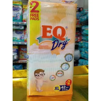 EQ Dry Tape Diaper Xlarge 42+2pcs