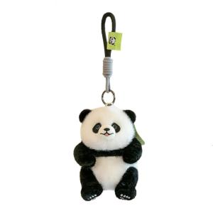 Adorable Panda Keychain Craft of Sturdy PP Cotton Materials Portable Accessory for Durability Long Time Use Designs