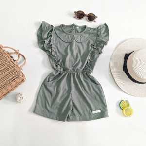 Aramina Jumpsuit Pendek Ruffle - Romper Jumper Bayi dan Anak SNI Maybee Mybee Kids