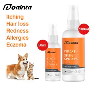 PUAINTA Anti Fungal Pipot Skin Spray for Cat Dog Skin Itchy Skin Redness Hair Loss Ringworm Eczema Skin Spray for s 50/100ml