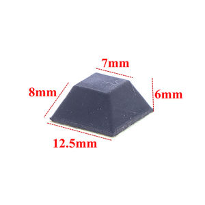 LEI 40pcs Square Rubber Feet Self-Adhesive Bumper Door Buffer Stop Furniture Pads