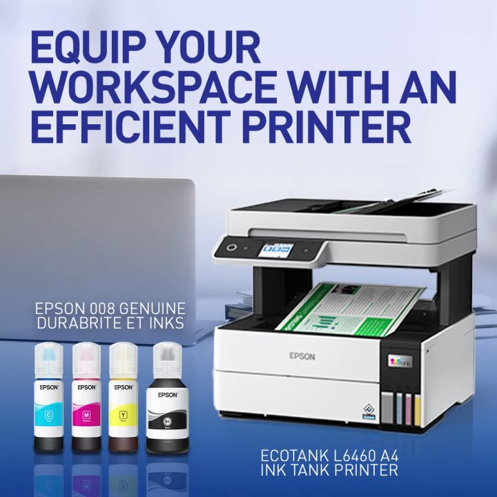 Epson EcoTank L6460 A4 Ink Tank Printer Print, scan, copy with ADF
