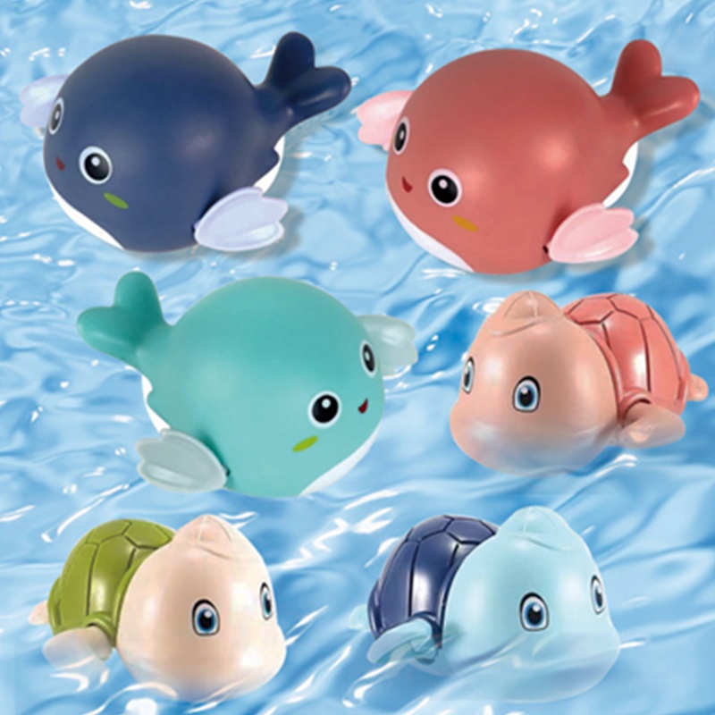 ของเล่นในห้องน้ำ 【BIRR】 ของเล่นอาบน้เด็ก ของเล่นลอยน้ำ เป็ดน้อยสีเหลือง เพนกวินว่ายน้ำของเล่นเต่าว่ายน้ำ