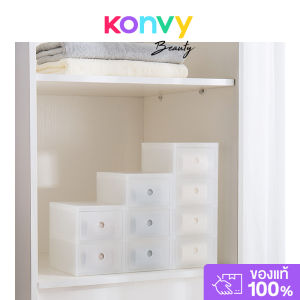 NaChuan Single Layer Desktop Organizer #Transparent Matte White กล่องลิ้นชักใส่ของ สีขาวโปร่งใส