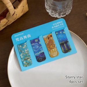 NOBLELUX 4Pcs Artistic Designs ic Bookmarks Retro ic Book Markers Thin Note Page Holder Office Supplies