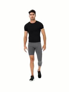 ลีกเก็ตบาสเก็ตบอลขาเดียวสำหรับผู้ชาย แห้งเร็ว ระบายอากาศได้ดี แบบอเมริกัน 3/4 สำหรับการฝึกซ้อมฟิตเนส