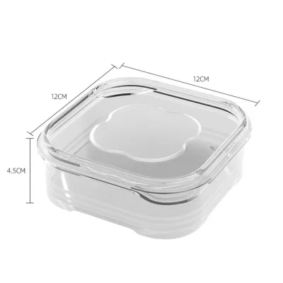 10Pcs Refrigerator Storage Box Food Grade Kitchen Vegetables Fruits Meat Storage Dispensers Frozen Meat Dumplings Container Organizer Box Freezer Food Sealed Box with Cover Food Fresh-keeping Box