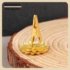 [COD] 1ชิ้นที่วางธูปขนาดเล็กที่หนีบกลิ่นหอมของบัวกระถางธูปชาถ้วยไม้จันทน์ฐานของตกแต่งบ้าน