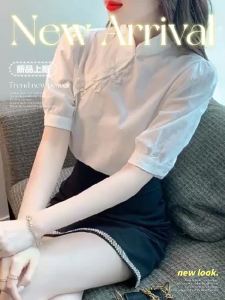 Y & He Elegant Short Sleeve Chiffon Shirt: A Versatile Summer Top