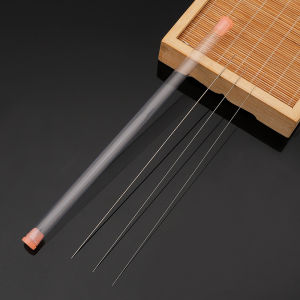 1pcs/5PCS kim mù đính cườm kim pins bên lỗ mù Kim Khâu kim thép không gỉ threading kim cho hạt thủ công tự làm vòng tay trang sức công cụ Vòng cổ làm nguồn cung cấp thủ công phụ kiện Ghim Cài