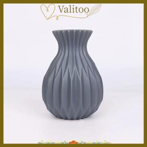 [Valitoo] 1 PCS Nordic Flower Vase Imitation Plastic Flower Vase Living Room Desktop Decoration Wedding Centerpiece Arrangement