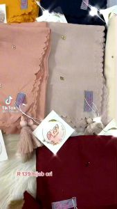 Hijab kerudung segiempat Swarovski ketupat dari R139