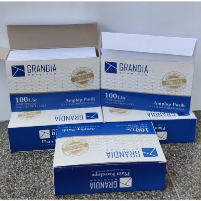 AMPLOP PUTIH POLOS PERBOX 100 PCS AMPLOP GRADIA 104