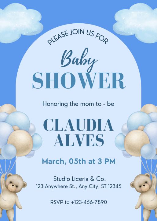 Baby shower online customized invitations