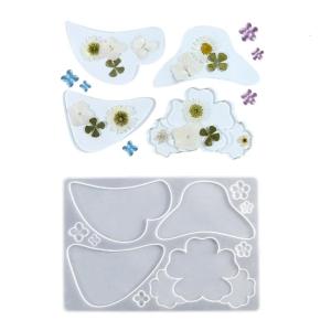 Thời trang silicon kẹp tóc khuôn làm nguồn cung cấp cho crafting Kẹp tóc càng cua clip và với nhựa Epoxy