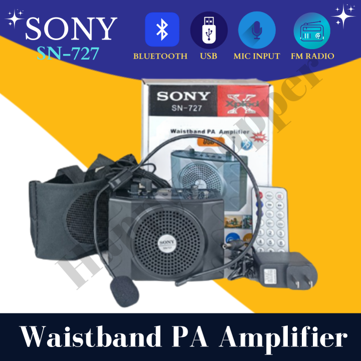 ORIGINAL Sony Lapel Voice Amplifier With Bluetooth Portable