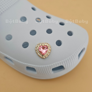 Charm jibitz sticker gắn dép cross mẫu B29 giả kim