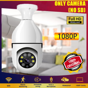 Samsung CCTV Camera Connect Cellphone CCTV With No Wifi Needed Auto Tracking 360° Rotation 3D Panoramic Security 1080p Two Way Audio Voice Bulb PTZ IP Camera 10M Night Vision CCTV With E27 Standard Lamp Holder Wireless CCTV