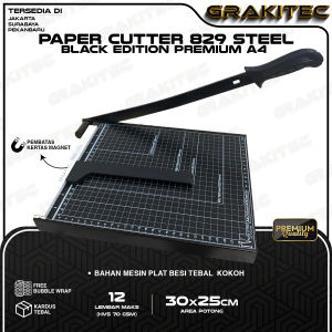 Paper Cutter A4 ( Alat Potong / Mesin Pemotong Kertas HVS Sticker Dos PVC ID Card Yellow Board Art Paper Vinyl. Bontax Camel Kertas Foto A4 Silki Glossy Photo