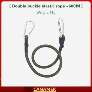 Miễn phí vận chuyển✨ Dây thun Carabiner 30 60 90 120cm dây buộc hành lý cắm trại ngoài trời dây phơi quần áo Thiết bị cắm trại bền kéo dài đa chức năng