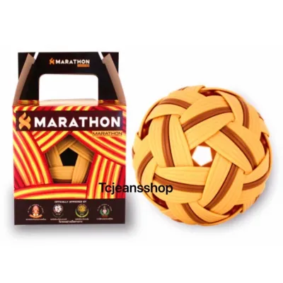 ตะกร้อมาราธอน MT201 รุ่นแข่งขัน ลูกตะกร้อ Marathon แท้ MT 201 ตะกร้อมาราธอนของแท้ Sepak takraw ลูกเซปักตะกร้อ มาราทอน 201