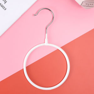 Multifunctional Metal Ring Scarf Shawl Scarves Holder Tie Belt Hook Organizer Hanger Wardrobe Storage Holder Display Rack Holder
