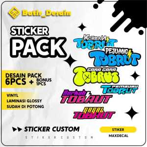 STICKER PACK KATA KATA VIRAL Tobrut GANK ISI 6PCS
