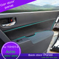 Door Armrest panel cover for Toyota corolla Altis 2014 2015 2016 2017 2018 G11 Modified leather Door siding Leather  cover Trim Car Accessories. 