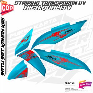 STRIPING TRANSPARAN YAMAHA MIO J STICKER VARIASI MOTIF TERBARU KEREN VIRAL SIMPLE
