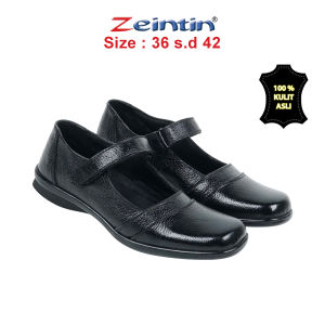 Zeintin - Sepatu Pantofel Wanita Sepatu Kulit Asli Formal Kasual Kerja Kantor Sepatu Paskibra BJ