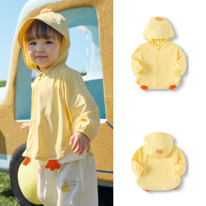 balabala Baby Sun Protection Hoodie Breathable Jacket Boys Girls Thin Summer
