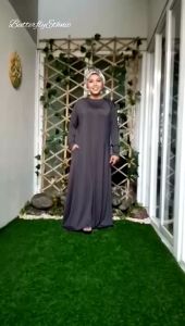 Gamis Muslimah Wanita Jumbo / Gamis Wanita Jumbo / Size Super Jumbo / Dress Muslim / Dress Syari / Bahan Jersey Premium
