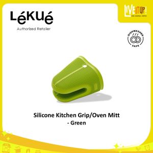 Lekue Silicone Kitchen Grip/Oven Mitt - Red/Green