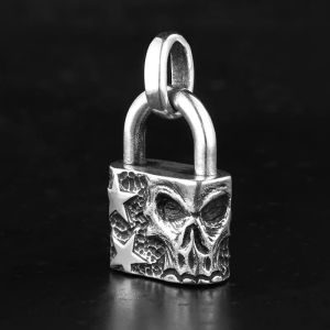 Pendant 925 Sterling Silver Skull Lock Unique Jewelry Certified Original 2026 Personalized Necklaces And Pendants Women Men P2