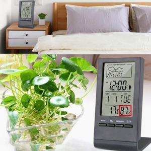 Digital Display Temperature Humidity Measurement Meter with Alarm Clock Thermometers Hygrometer for Home