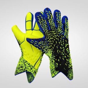 BLACKON 1 Pair Rubber Kids Goalie Gloves Finger Protection Anti-Slip Goalkeeper Gloves Latex Goalkeeper Gloves Antiskid Play Football
