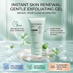 Oil Control Exfoliating Gel Gentle Face Scrub Deep Cleansing Facial Gel Natural BHA Pore Care Blackhead Care Soft Skin Refreshing Face Care Gel Daily Use Skincare