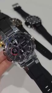 [ 2 YEARS WARRANTY]  8 P802 HYBRID Digital og Sports LED Men Watch Watches Men Jam Tangan Lelaki