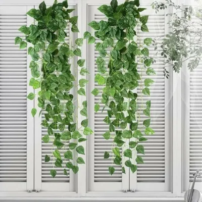 DAUN RAMBAT DAUN PALSU DAUN PLASTIK DAUN ARTIFICIAL DAUN SULUR DAUN DEKORASI RUMAH HARGA MURAH
