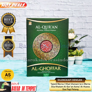 Murah Untuk Wakaf Al Qur an Sedang A5 Al-Ghoffar Tanpa Terjemah Tajwid Warna Khat Utsmani Disertai Doa Dzikir Pagi Petang Khalifah Quran Alquran Tajwid Berwarna