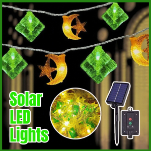 Lampu Raya Ketupat LED Decoration Lampu Solar Star Moon Lights Ramadan Decoration Eid Mubarak 斋月灯 装饰
