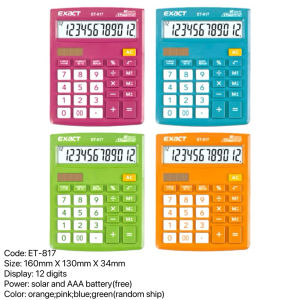 12 digit original calculator for business calculators calculator for accounting financial calculator dual power solar and battery calculator for store computer electronic calculator solar and battery calculators for students calculator for stores BIN LU