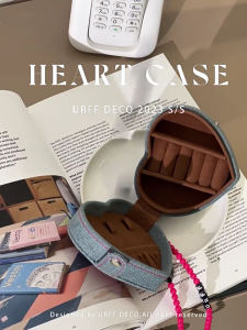Compact Storage Box Heart Cake Shaped Exquisite Case Retro Small Container Suitable for