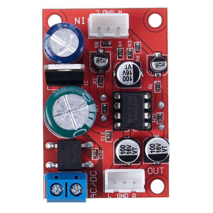 NE5532 Stereo Pre-amp magnetic head Phono amplifier board Moving Coil ...