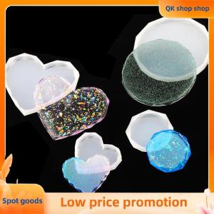 ✨QK shop✨ Crystal Coaster Resin Casting Mold Silicone Making Mould Craft DIY Art Supplies
