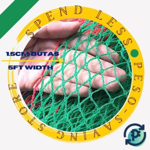 1 ROLL 5ft x 90 meters x 1.5 cm butas H.H SINGLE NET - POULTRY NET used in Garden - Plants - Mosquito Net - Pool Net - Construction Net - Poultry net