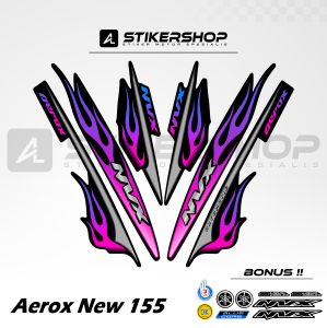 STIKER STRIPING AEROX CONNECTED - NEW GRAFIS VARIASI 035