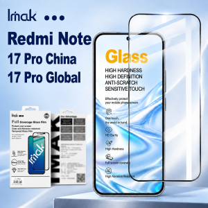 Tempered Glass For Redmi Note 17 Pro 5G Global China Support Fingerprint Protector Film FM0003