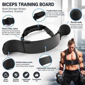 Slender Biceps Training Board Dumbbell Barbell Biceps Frame Arm Trainer Bending and Lifting Board